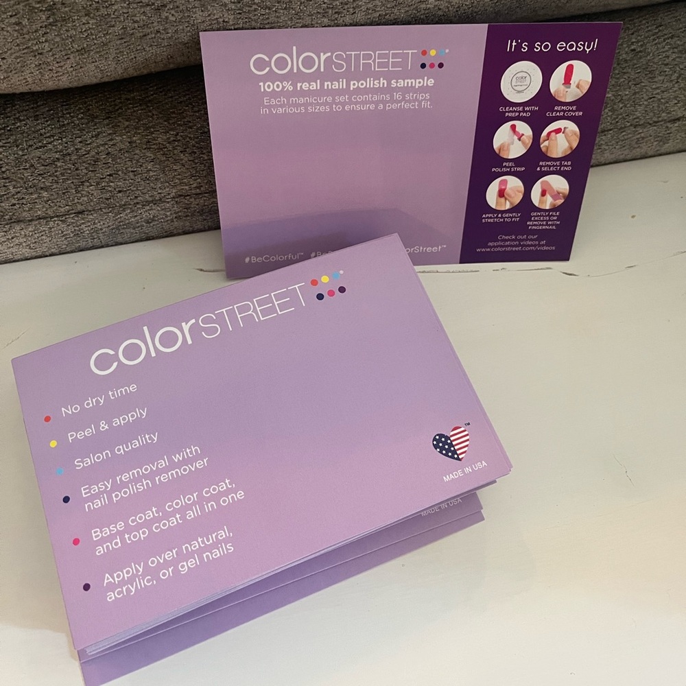 Color Street sample cards
